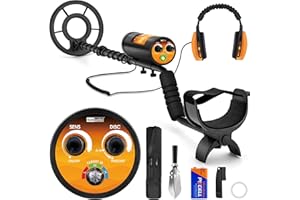 Hazlewolke Metal detector Subacqueo, Metaldetector Impermeabili da 130 Piedi con Modalità Pinpoint, Metal Detector Professionale Oro da 10" di Profondità per Adulti