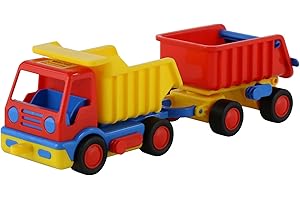 Polesie Wader Quality Toys 9647 Basics Kipper mit Anhnänger