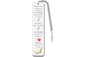 FCZIVA Marque-Page Encouragement Pour Hommes Mari Petit Ami Motivation Souvenir Noël Anniversaire Cadeaux Inspirants Meilleurs Amis Fils Neveu Cadeaux Personnalisés Fête Pèresgraduation Positive Signet