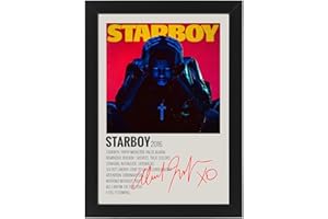 AllStarMedia The Weeknd Starboy - Poster musicale con stampante, autografi - Porta la passione e l'energia dell'epoca iconica di Weeknd nella tua casa (senza cornice, formato A3 (16 x 12 x 42 x 30 cm)