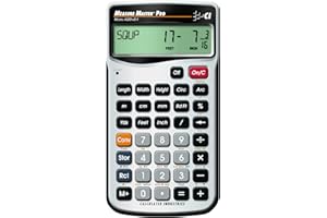 Calculated Industries 4020 Measure Master Pro Mathematikrechner, Fuß-Zoll-Fraktion und metrischer Konstruktion, Silber