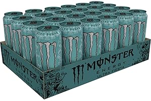 Monster Energy Ultra Fiesta Lot de 24 boissons énergisantes sans sucre à la mangue, 473 ml