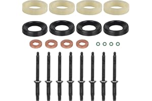 EFUTURETIME Junta Inyector 1.6 HDI Retenes Inyectores con 8 Tornillos, Sellos de Inyectores Compatibles con Peugeot, Citroen