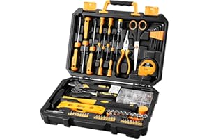 DEKO Tool Kit Set Box Home Repair DIY Tools Basic Hand Toolbox Sets for Home 138Piece