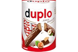 ‎DUPLO Duplo Einzelriegel – Schmeckt knusperleicht – 1 Packung mit je 10 Einzelriegeln (10x 18,2g)
