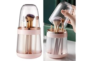 Tohoee Pennello da Trucco Titolare Organizzatore Cosmetico Staccabile Multifunzione Pulizia Delle Spazzole Supporto per Asciugatura Scatola di Immagazzinaggio