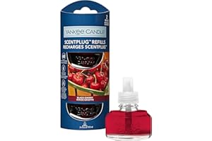 Yankee Candle ScentPlug Fragrance Refills | Black Cherry Plug in Air Freshener Oil | Up to 60 Days of Fragrance | 2 Count