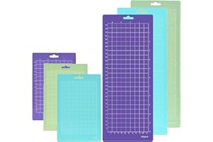 Weploda 6 Stück Schneidematte für Joy, schneidematte 4,5" x 12"+ 4,5" x6,5" /Standardgrip rutschfeste und langlebige Schneidematte