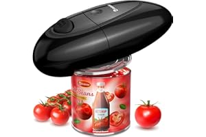ART INSTITUTE GLITTER Electric Can Opener, One-Touch Automatic Can Opener with Smooth Edge, Battery Operated Handheld Can Opener for All Can Sizes, Best Kitchen Gadget for Seniors, Arthritis, and Weak Hands, Gifts