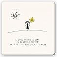 Dorothy Spring A Good Friend is Like a Four Leaf Clover Hard to Find and Lucky to Have Cute Inspirational Quote Friend Gift Coaster