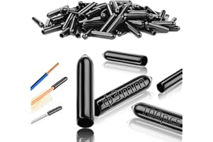 TXXATX 100 Pièces Embout Caoutchouc 3mm Bouchon Caoutchouc Plastique Couvercle Protections de Filetage Noir pour 2.5-4mm Tubes Ronds Vis de Couvercle Bouchons
