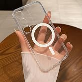 Coverzone Samsung Galaxy S25 Ultra İle Uyumlu Simli Kılıf Sert Crystal MagSafe ile uyumlu Wireless Halka Şeklindeki Magnetik 