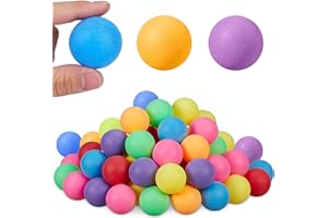 Elegance-go Tischtennisbälle Bunt, 50 Stück 40 mm Mischfarben Tischtennis Bälle Training Tischtennis Ball M ultifunktion Ping Pong Bälle für Partyspiele,Handwerk,Dekorationen