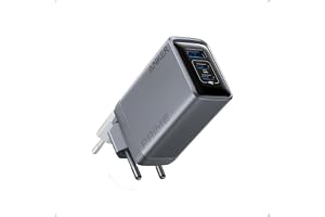 Anker Prime USB-C-laddare, 100W GaN, 3 portar, vikbar, kompakt