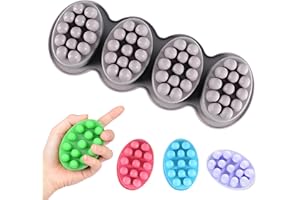 XCSJ Moule Silicone Ovale Moule à Savon Fait Maison Moules à Savon à 4 Cavités Moules De Fabrication De Savon De Bougie Pour Bricolage Artisanal, Fabrication De Savon, Bougies, Pain, Chocolat, Glaçons