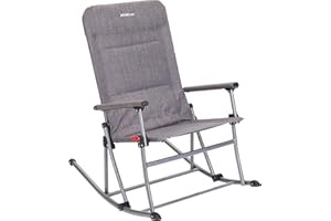 Berger | Fauteuil à Bascule Pliant | Chaise Pliante Camping | Rocking Chair Relax | Chaise Confortable Camping, Caravan