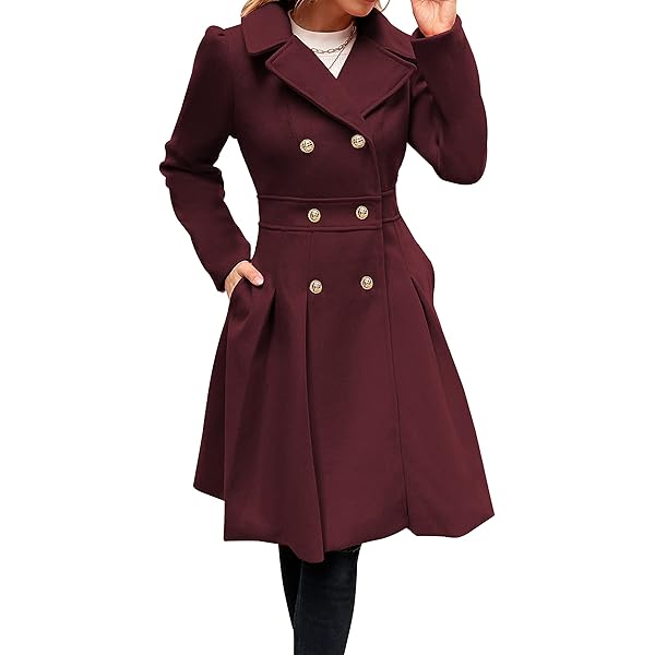 RITOSTA Wollen jas voor dames, winter, chique, lange mantels, met