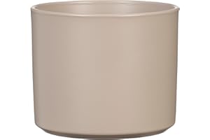 Scheurich Monaco Pot de fleurs en céramique taupe 27,8 cm de diamètre, 25,8 cm de haut, 19,9 litres, vol.