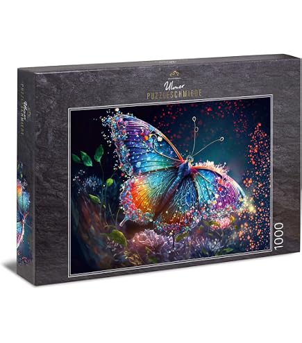 Ulmer Puzzleschmiede Puzzle 500 Pièces 'Coloré' – Explosion De Couleurs – Made In Germany – Format 48x34 Cm
