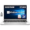HP EliteBook 640 G9 14" FHD Business Laptop, Intel Core i5-1235U, 32GB RAM, 1TB PCIe SSD, Backlit Keyboard, Fingerprint Reader, 720p Camera, Wi-Fi 6E, Win 10 Pro, Silver, 32GB USB Card