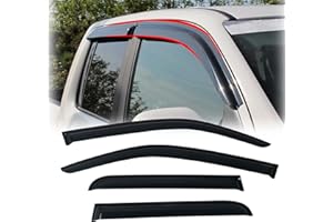 JHCHAN Deflecteurs d'air Déflecteurs de Vent pour VW AMAROK Volkswagen 2009-2021 Double Cabine Noir fumé