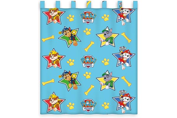 Klaus Herding Paw Patrol gardin, polyester, blå, 160 x 140 cm