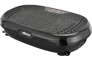 EILISON Vibration Plate Exercise Machine - Whole Body Workout Vibration Fitness Platform w/Loop Bands - Home Workout for Lymphatic Drainage Machine for Weight Loss, Shaping, Wellness, Recovery