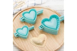 Ravioli Dumpling Maker Set, MKNZOME 3 Pcs Manual Chinese Dumpling Pasty Molds Cutter Gyoza Empanada Mould Pierogi Pie Dough Pastry Wrapper Press Cutter