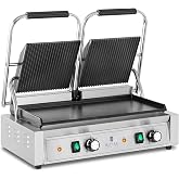 Royal Catering Contact Grill Iron RCPKG-3600-M (Power: 3,600 W, Surface: Wavy + Smooth, Operating Temperature: 122-572&deg;F)