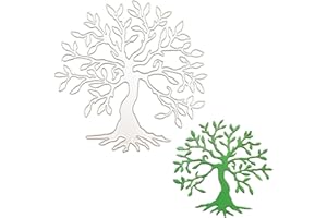 ZMDECQNA Tree Cutting Dies, Metal Cutting Die Tree Cuts Card Making Templated for DIY Scrapbooking Photo Album Decorative Embossing