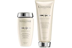 KÉRASTASE Kerastase Duo Densifique Shampoo and Conditioner Set, Thickening and Volumising for Fine Hair, With Hyaluronic Acid, Bain Densité, 250ml & Fondant Densité, 200ml