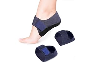 RONG&JSON Protège Talon pour Fasciite Plantaire, 2PCS Bandage de Talon en Silicone, éperon Osseux d'Achille, Soulage les Douleurs au Talon