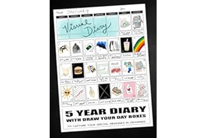 VISUAL DIARY: 5 Years of Daily Memories Captured in Drawings: An artistic way to draw your day, week, month & years through personal art sketches and doodles
