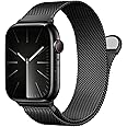 Patented Milanese Loop Compatible with Apple Watch Straps 46mm 38mm 40mm 41mm 42mm 44mm 45mm 49mm for Women Men, Magnetic Bands for iWatch Strap Series 10 9 8 7 6 5 4 3 SE2 SE Ultra2 Ultra