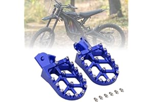 Smotrcc CNC Foot Pegs for Surron, Motorcycle Footpegs Foot Pedals Rests Compatible with Sur Ron Light Bee X S Segway X260 X160 Talaria Sting MX3 MX4 Talaria XXX Dirt Bike-Blue