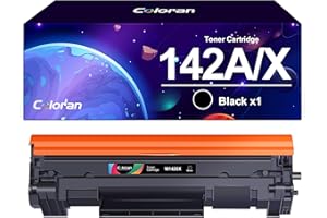 Coloran 142X W1420X Cartouche de Toner Compatible pour HP 142 142A W1420A pour Laserjet M110we MFP M139 M139we M110 M110w M140 M140we M140w ( 1 Noir )