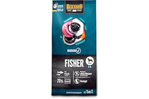 BELCANDO Baseline Fisher karma dla psów, sucha karma dla psów, dla dorosłych psów o zwiększonej aktywności, odpowiednia dla wszystkich ras