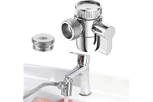 TYVOM 1 Pcs 3 Way Shower Diverter Valve M22 X M24 Tap Adapter for Dishwashers Washing Machines Shower Nozzles in Kitchen Sink Tap and Bathroom Ordinary Shower Hoses or Water Supply Hoses