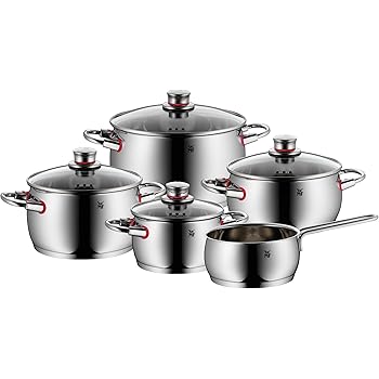 WMF Quality One Topfset, 5-teilig, mit Glasdeckel