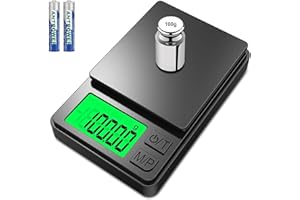 FARNIRVANA Feinwaage, 1000g/0.01g Digitale Präzisionswaage, Präzisions Mini Küchenwaage, Digitalwaage Feinwaage Goldwaage Münzwaage mit LCD-Display, Tara-Funktion,7 Einheiten, für Küche,Kaffee,Schmuck,Getreide