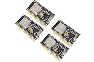 DUBEUYEW development Board 2.4 GHz Dual Core WLAN WiFi + Bluetooth 2-in-1 Microcontroller ESP-WROOM-32 Chip 2102 38 pins for ESP32 for Arduino(38PIN, 4PCS)