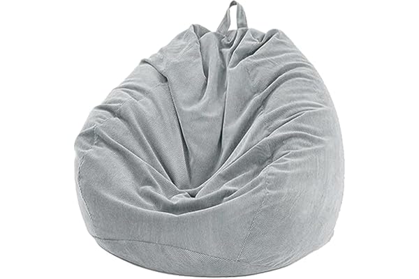 6,100 * 120cm,Generic Bean Bag Cover utan fyllning, Enfärgade Lazy Sofa Bean Bag Stol för vuxna, Manchester Beanbag Seat, Fyllda leksakskläder Förvaring