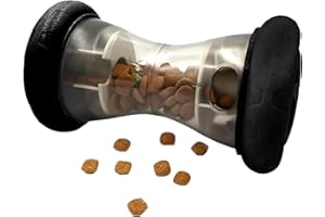 Happilax leckerli Spender Hund - Interaktives Spielzeug für Hunde mit Futter-Spender und verschiedenen Schwierigkeitsstufen - Langlebig und sicher - Mit kompakten Abmessungen: 4.5x8.7x4.5 cm