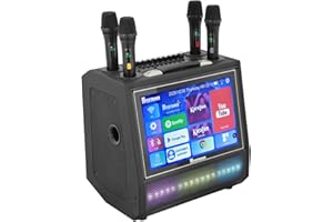 MR ENTERTAINER'S KARAOKE COLLECTION Mr Entertainer Maestro Pro. Portable Touch Screen Karaoke Machine and Media Player (4 x Wireless Microphones)