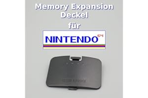 RetroReiZ N64 Ersatz Deckel für Nintendo 64 Konsole Abdeckung Klappe Memory Expansion Fach (Standard N64 schwarz) 1 Stück