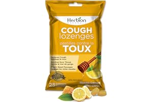 Herbion Naturals Krople na Kaszel Miód-Cytryna Suplement Diety Łagodzący Kaszel Dla Dorosłych i Dzieci powyżej 6 Lat - 25 Pastylek