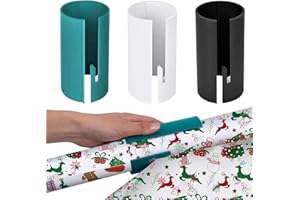 NINFEIQI 3Pcs Wrapping Paper Cutter, Roll Wrap Paper Trimmer Cutter for Christmas, Halloween, Birthday Gifts