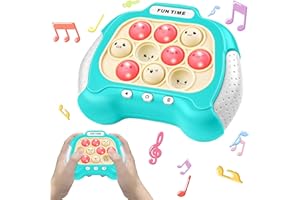 QUANQUER Pop Toys for Kids Adults, Electronic Pop It Game Light-up Sensory Games Tap Pop Tap Smart Fidget Game Birthday Gifts for Age 8 9 10-12-18 Year Old Girl Boys