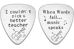 JMIMO Music Teacher Guitar Pick Teacher Appreciation Gifts for Women Men Thank You Gifts for Teacher