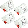 SPARES2GO Anti-Calc Filter Cartridges Compatible with Tefal Steam Irons (Pack of 4, Fits Easy Steam, Fits Fasteo, Fits Liberty)